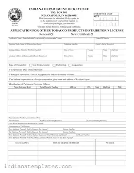 Fill in Your Indiana Otp 901 Form